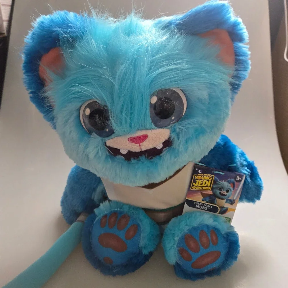 Star Wars Young Jedi Adventures‎ Fuzzy Force Nubs Plush Blue Lightsaber Hasbro